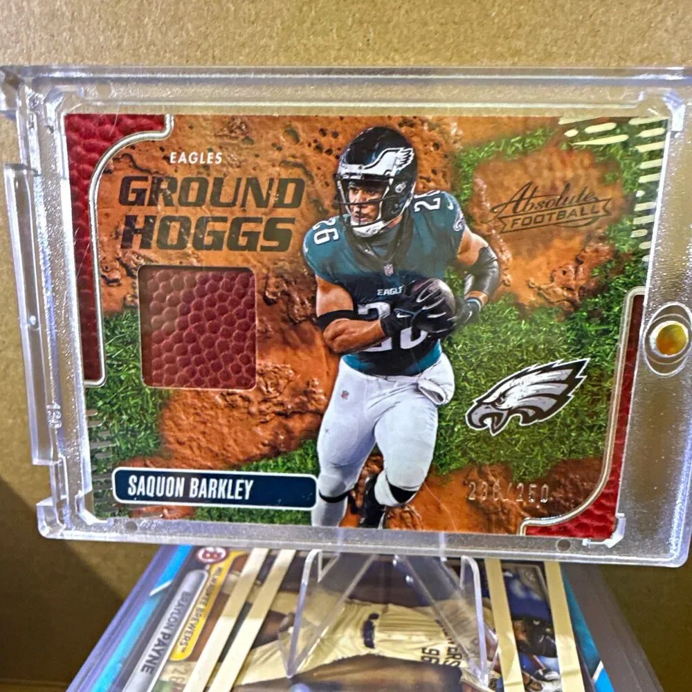 2024 Panini Absolute Saquon Barkley Ground Hoggs Materials MEM #GHM-SBY /250
